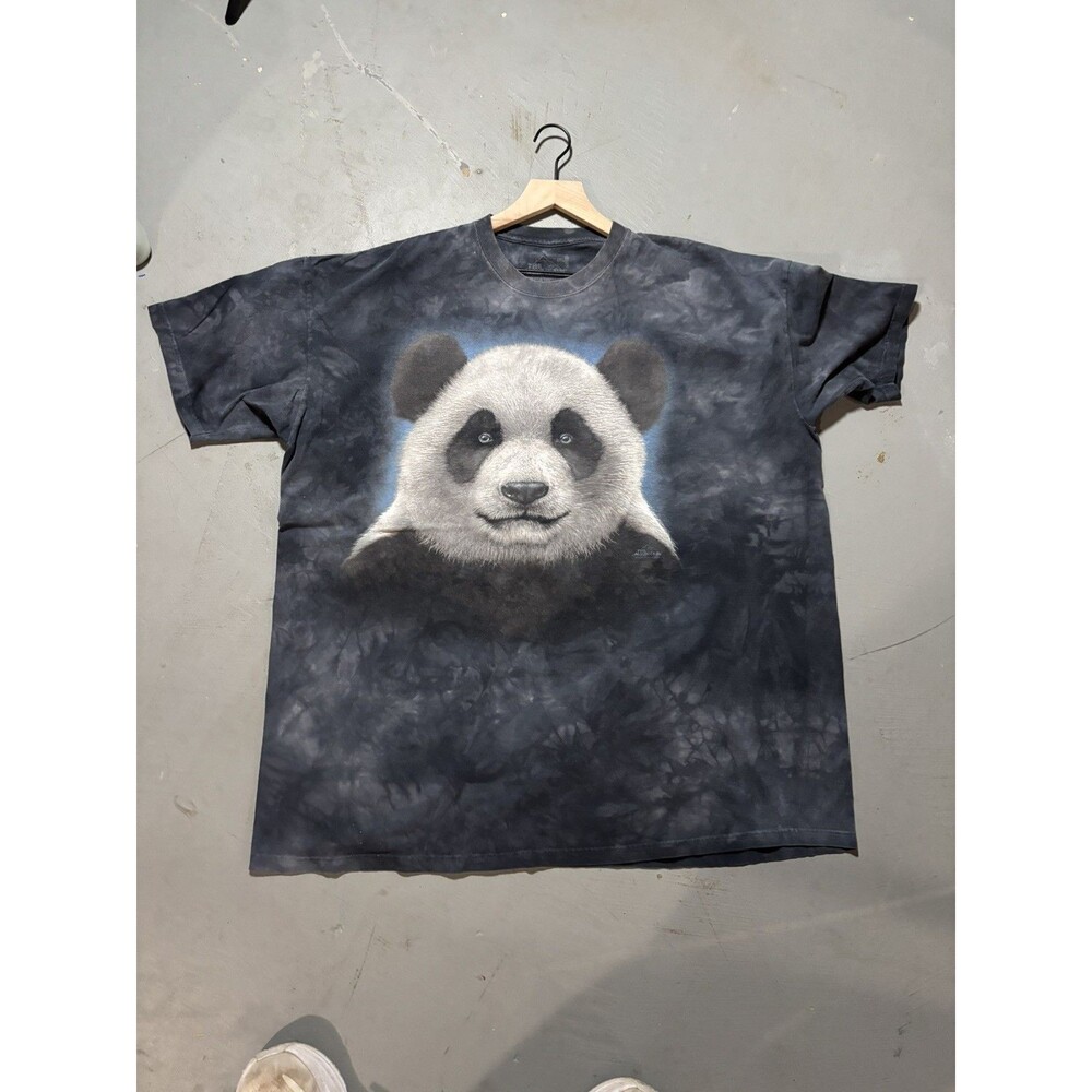 Panda Bear - The Mountain (Brand) -2011 Blue Shirt 3XL Graphic Tee Mature Animal